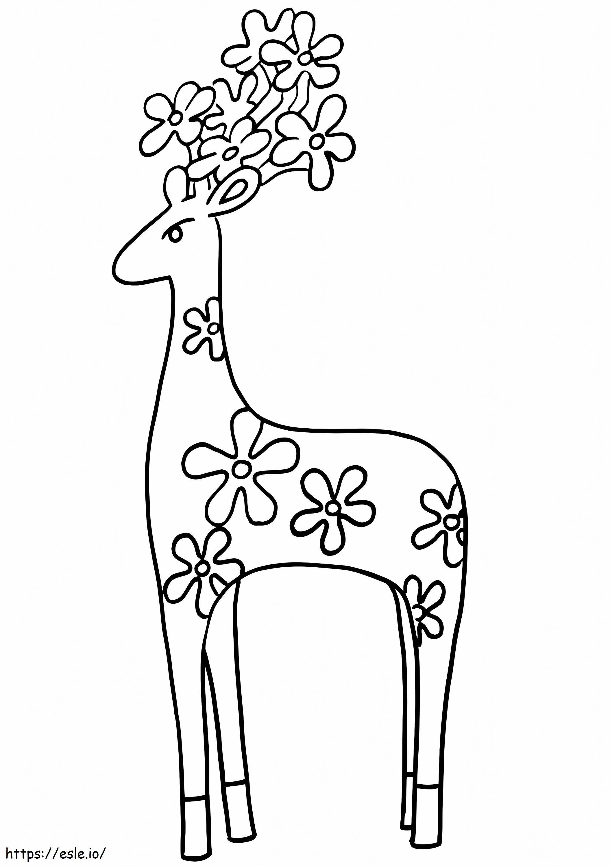 Deer Alebria coloring page