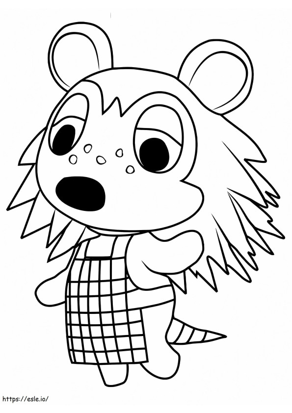 Coloriage Sable de Animal Crossing à imprimer dessin