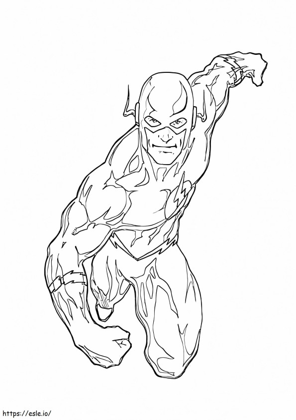 Flash 1 coloring page