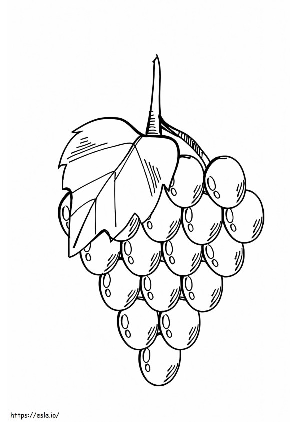 Darmowe winogrona kolorowanka