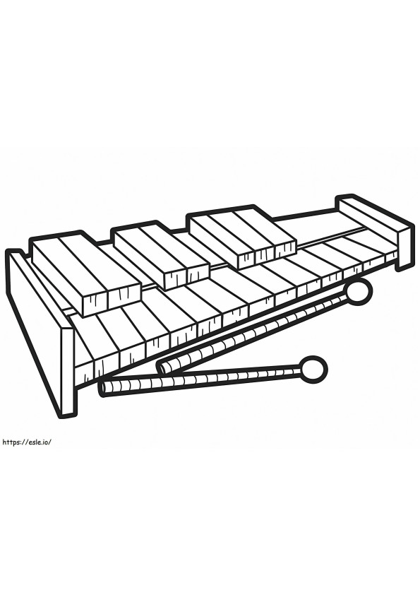 Coloriage Xylophone normal 3 à imprimer dessin