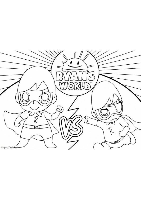 Heroes Ryans World coloring page