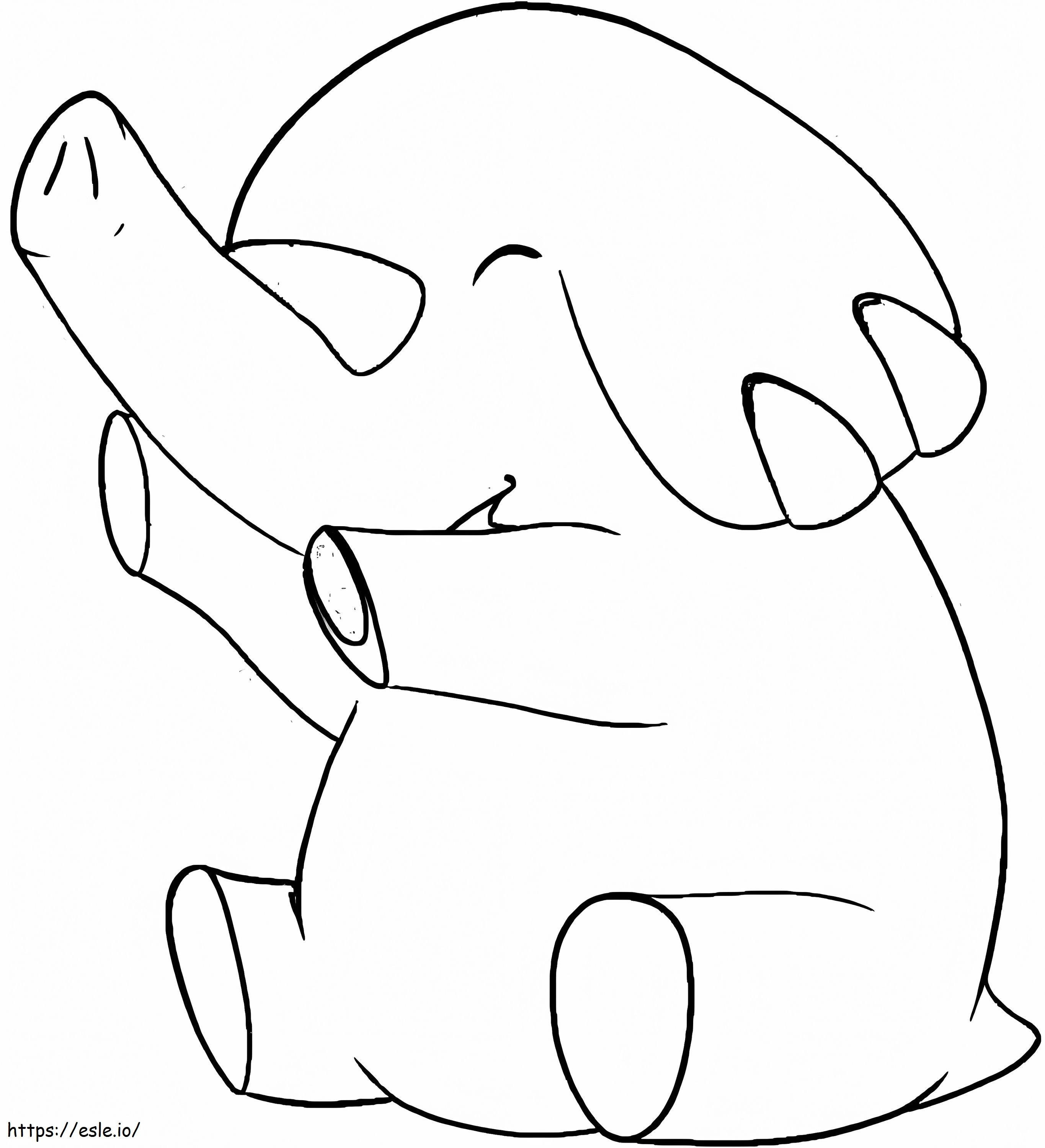 Adorable Phanpy coloring page