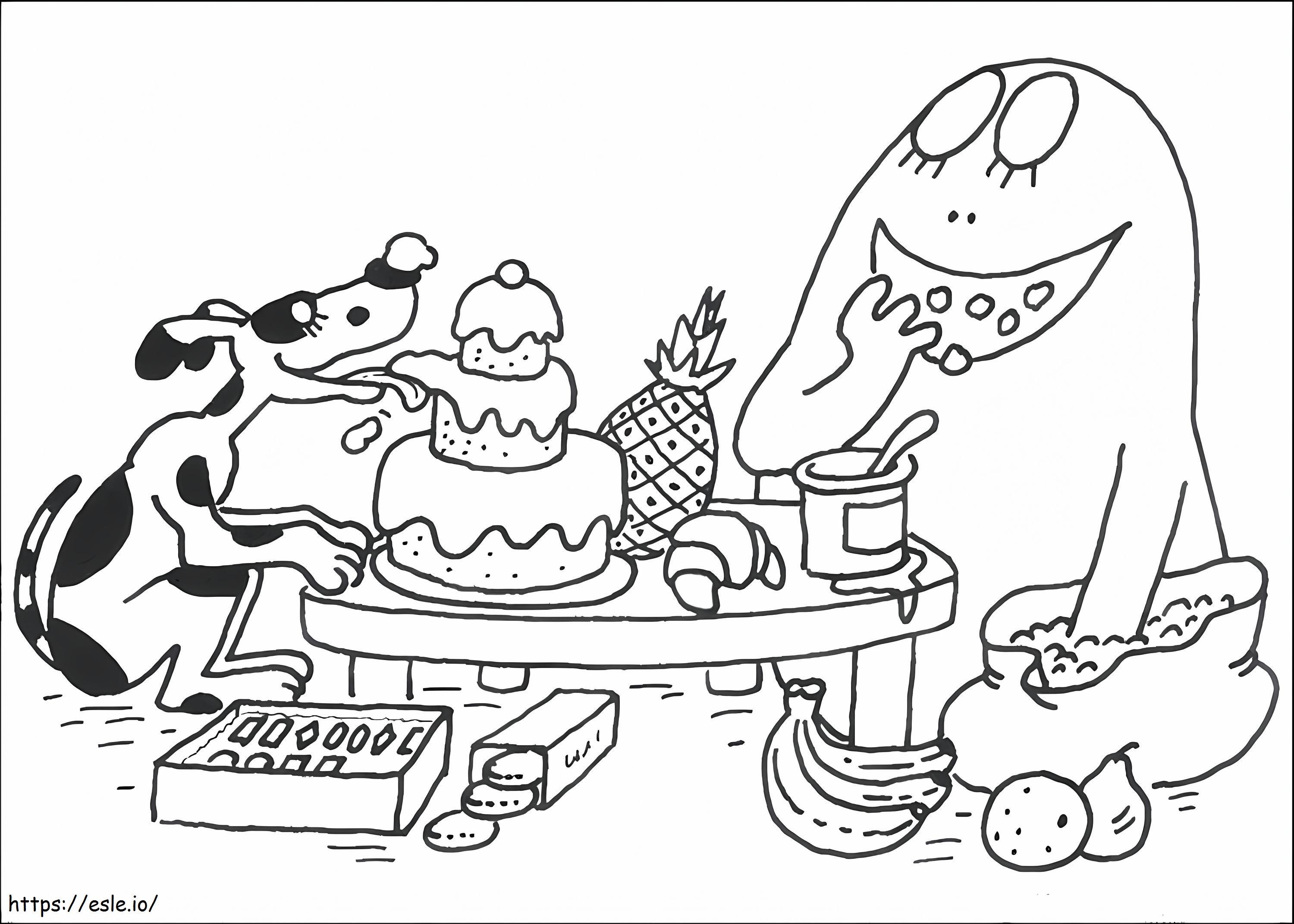 Lolita With Barbapapa coloring page