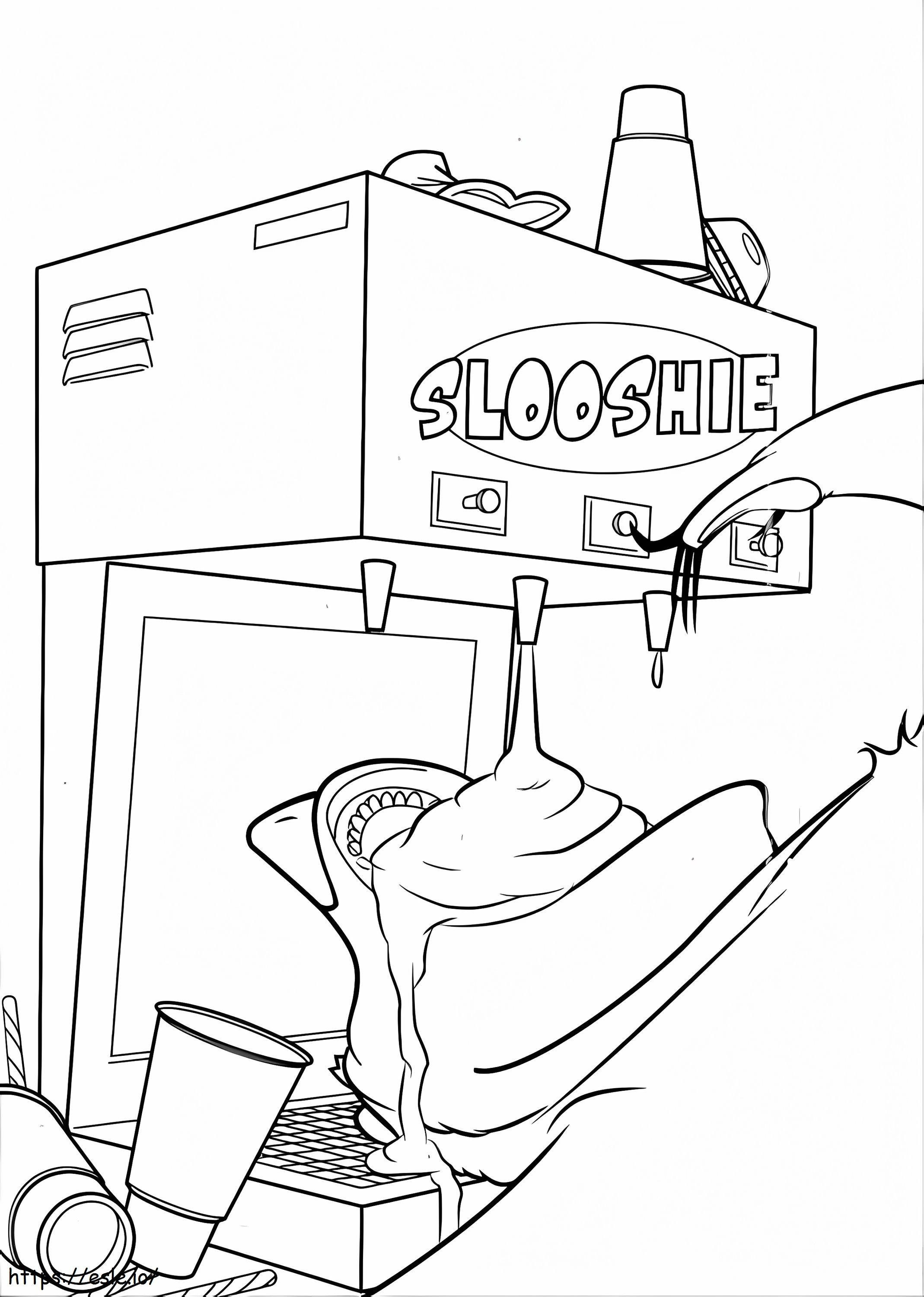 Coloriage Boog mangeant de la glace à imprimer dessin