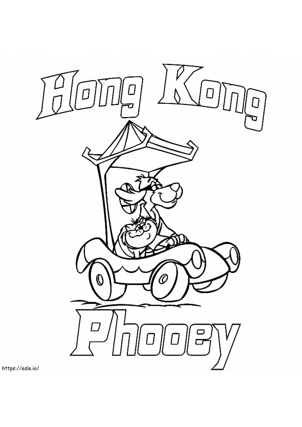 Tulosta Hong Kong Phooey värityskuva
