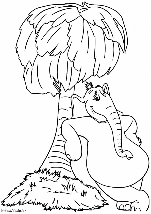 Horton The Elephant coloring page