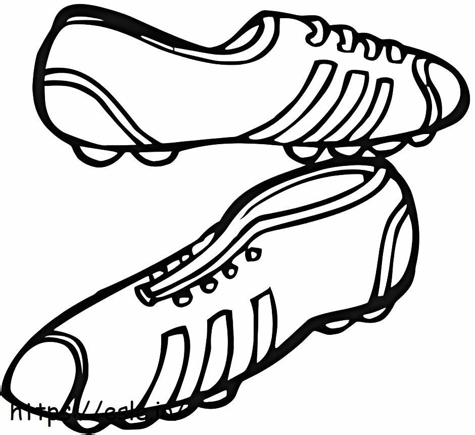Coloriage Chaussures de foot à imprimer dessin