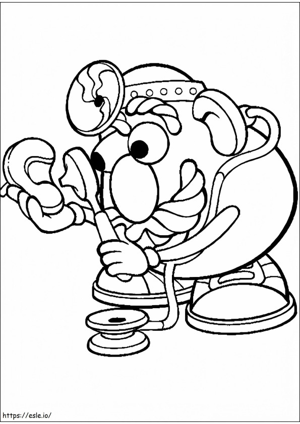 Mr. Potato Head Doctor coloring page