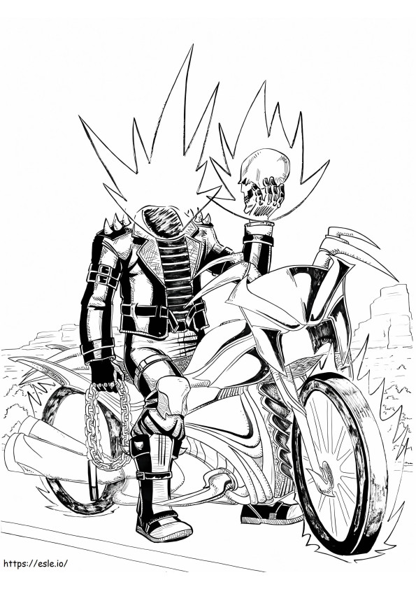 Ghost Rider 6 värityskuva