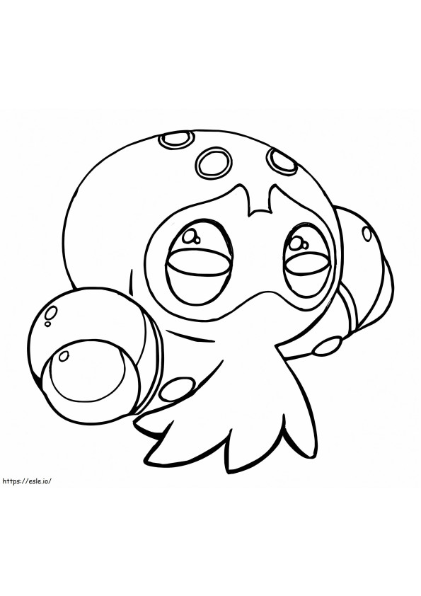 Clobbopus Pokémon kleurplaat