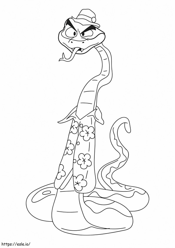Mr. Snake From Bad Guys coloring page