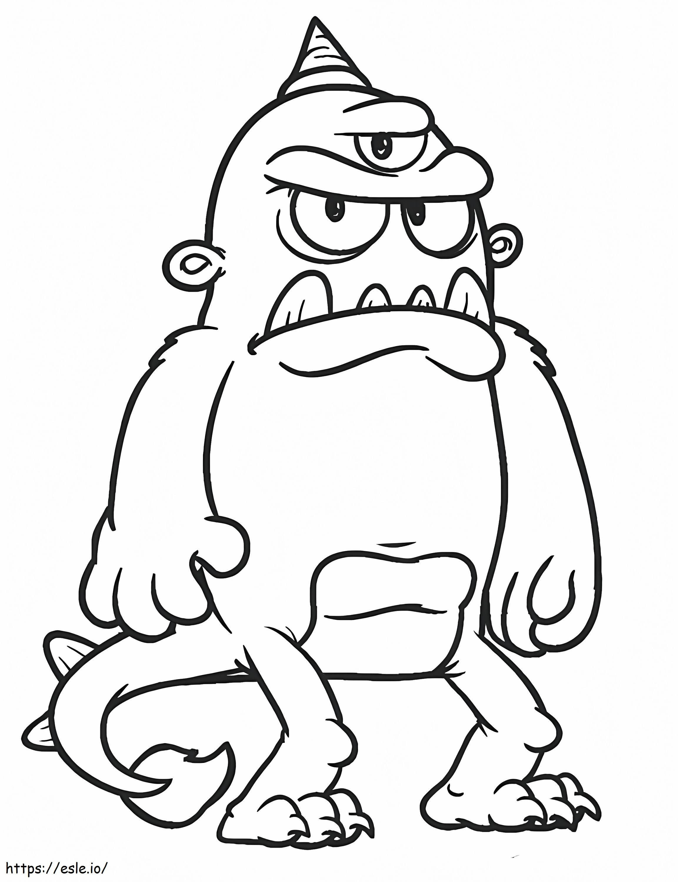 Big Mouth Goblin coloring page