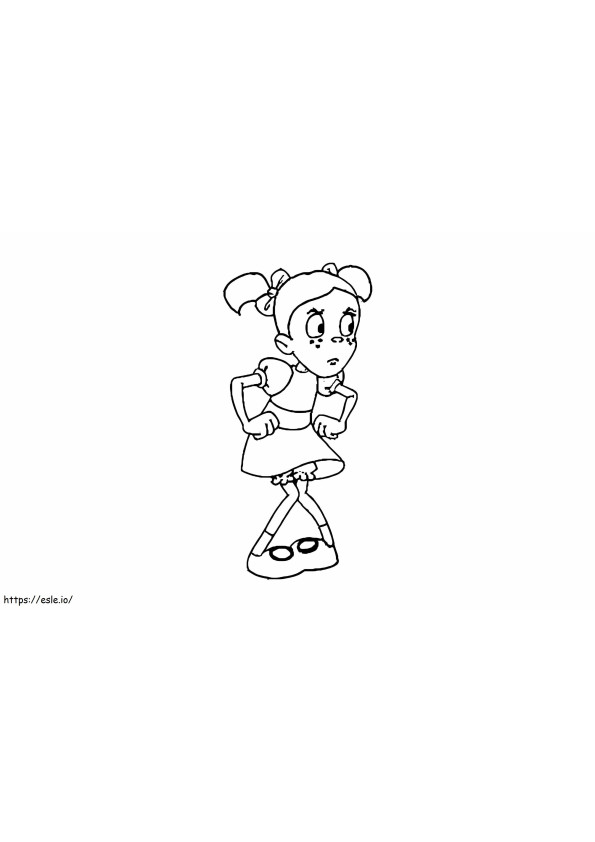 Angry Girl coloring page