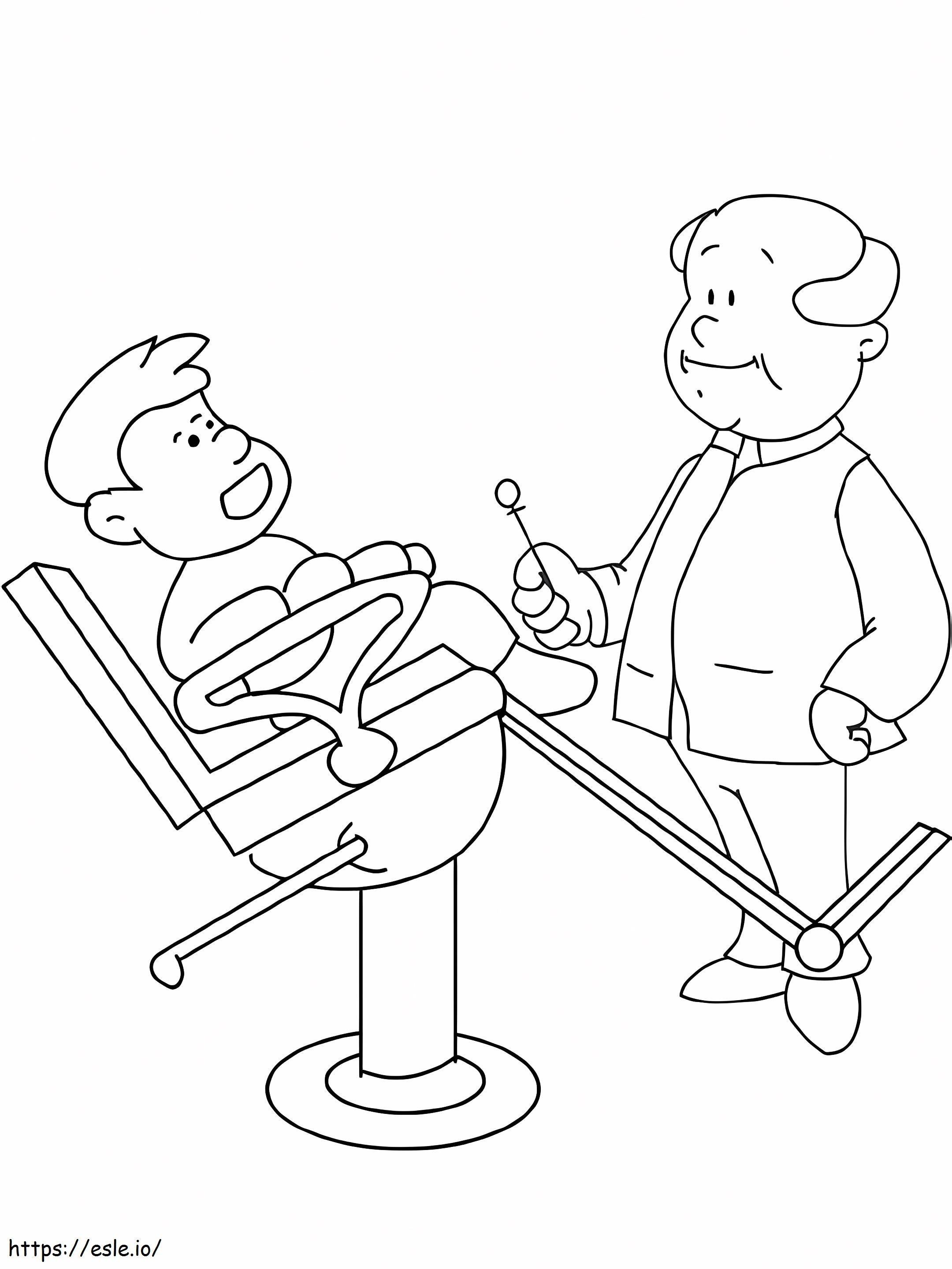 Dentist 3 coloring page