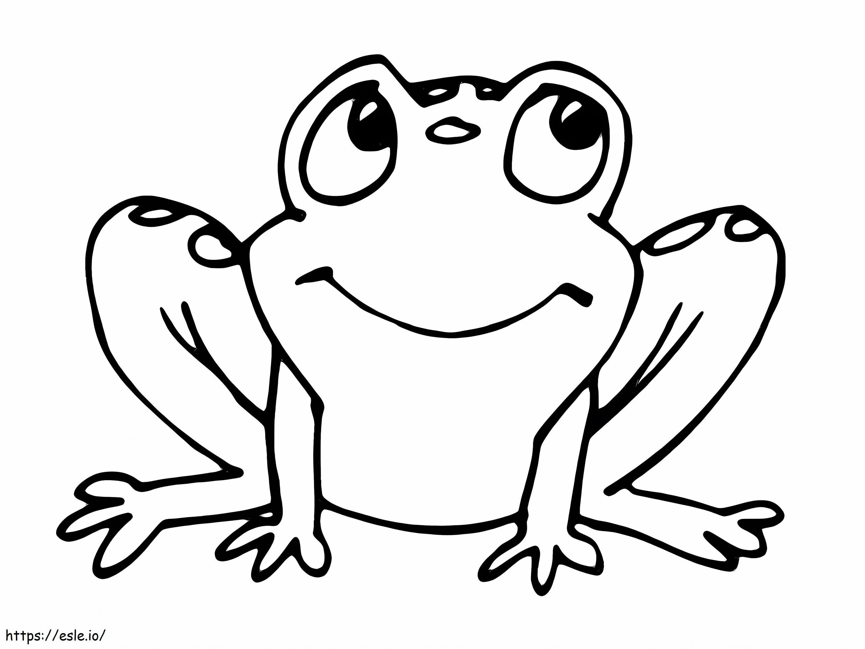 Funny Frog coloring page