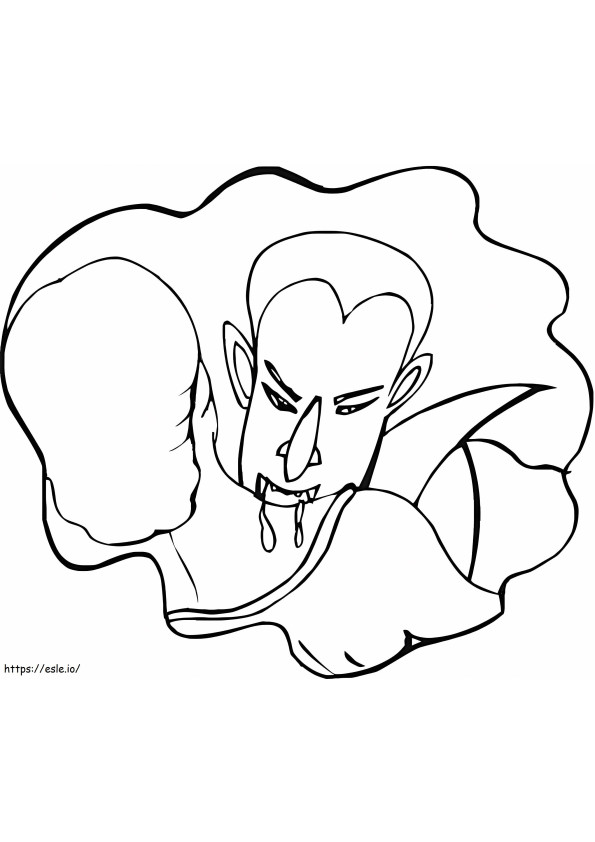 A Vampire Bite coloring page