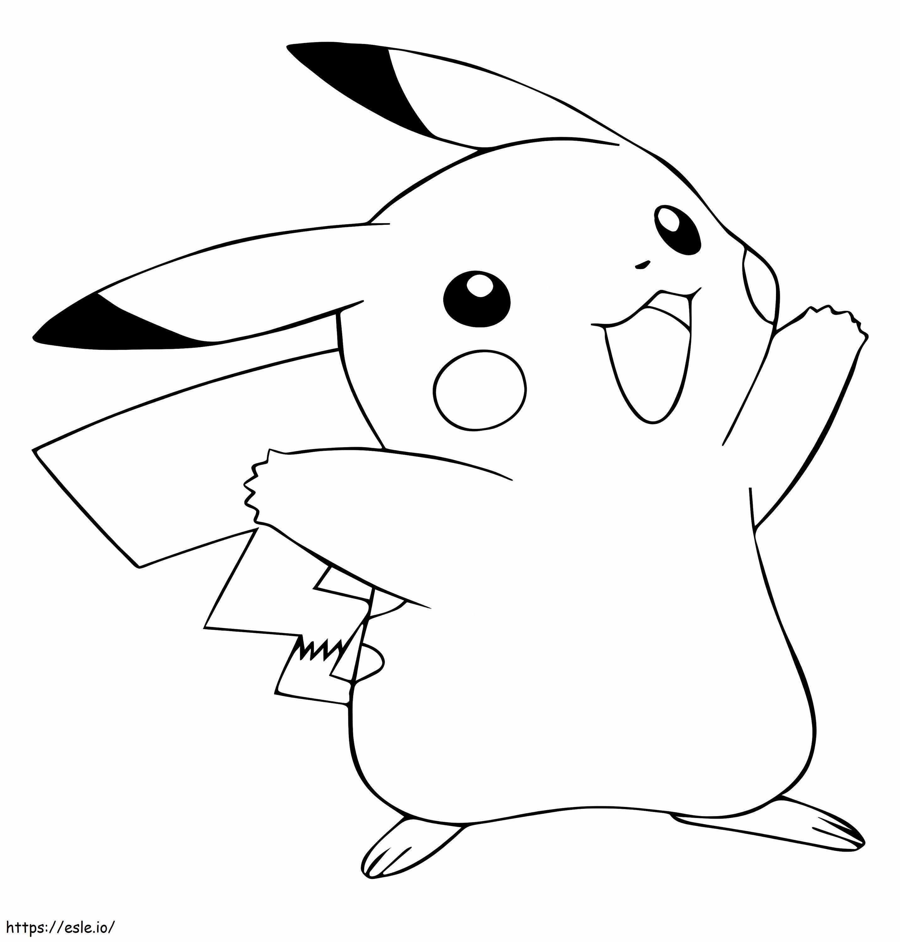Dasar Pikachu Gambar Mewarnai