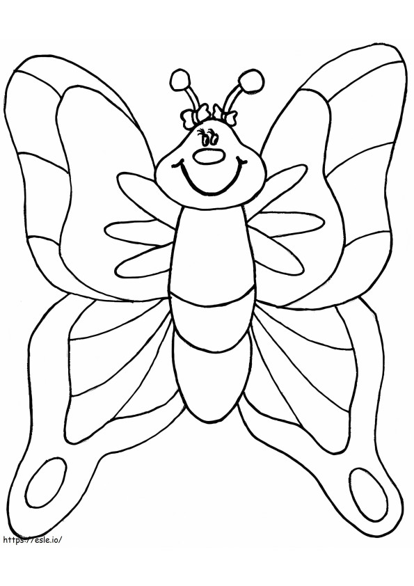 Butterfly Smiles coloring page