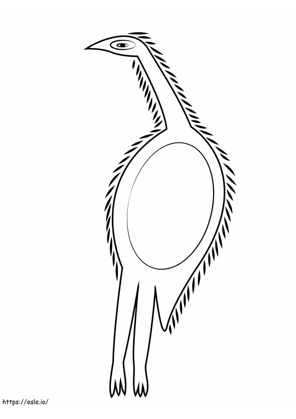 Emu Aborygenów kolorowanka