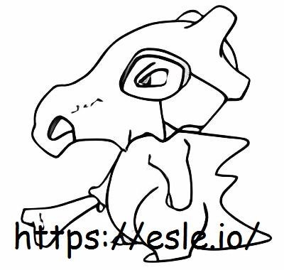 cubone para colorir