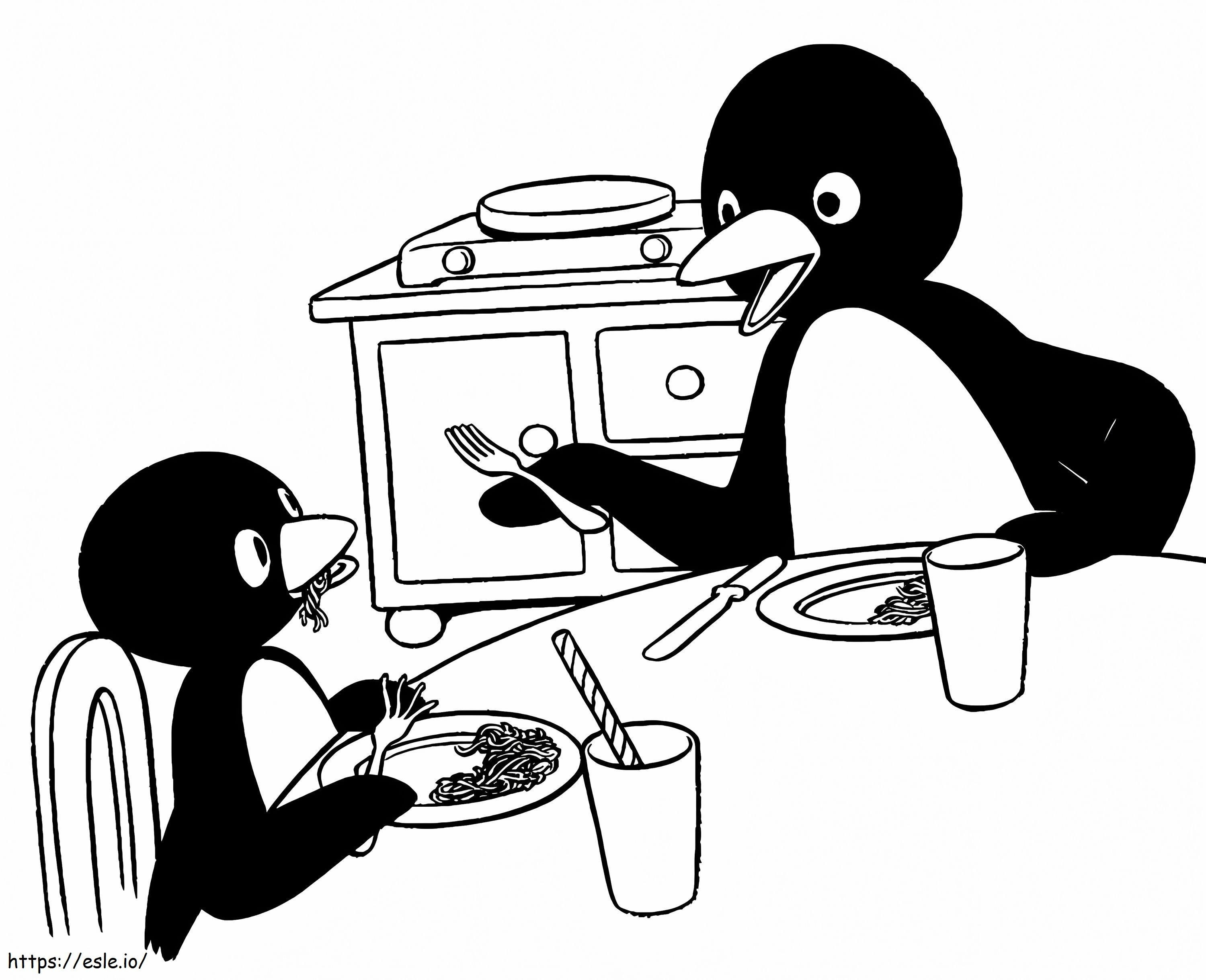Pingu zum Ausmalen ausmalbilder