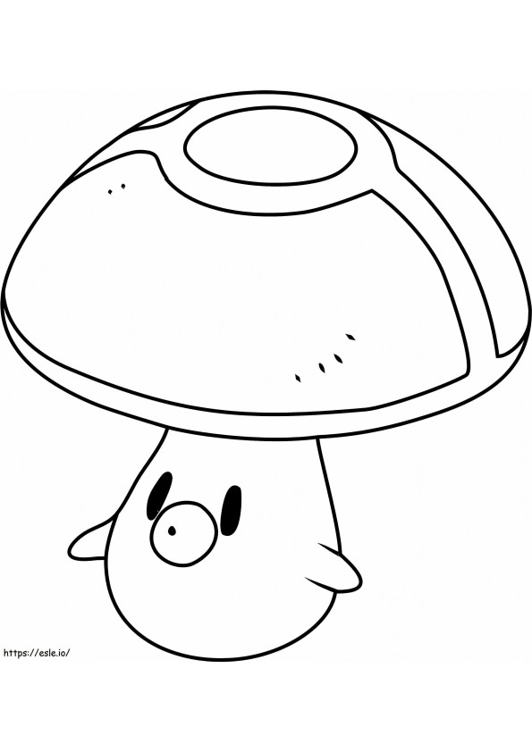 Foongus Pokemon A4 coloring page