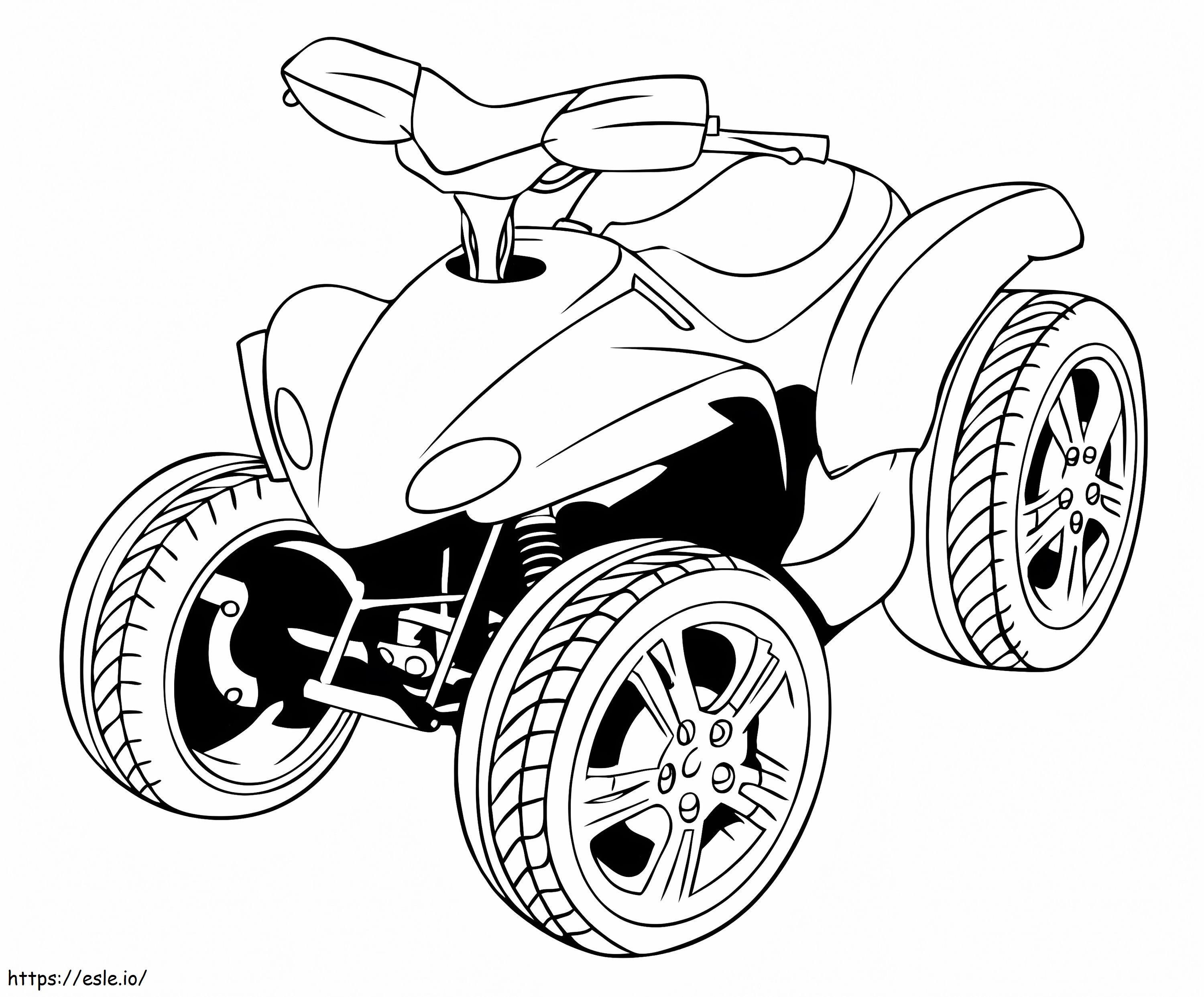 Free Printable ATV coloring page