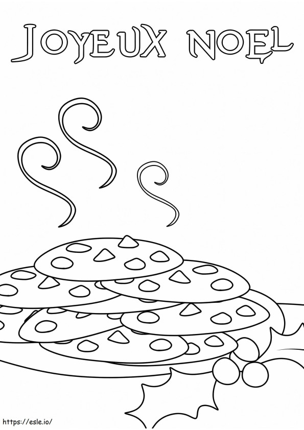 Christmas With Christmas Cookies coloring page