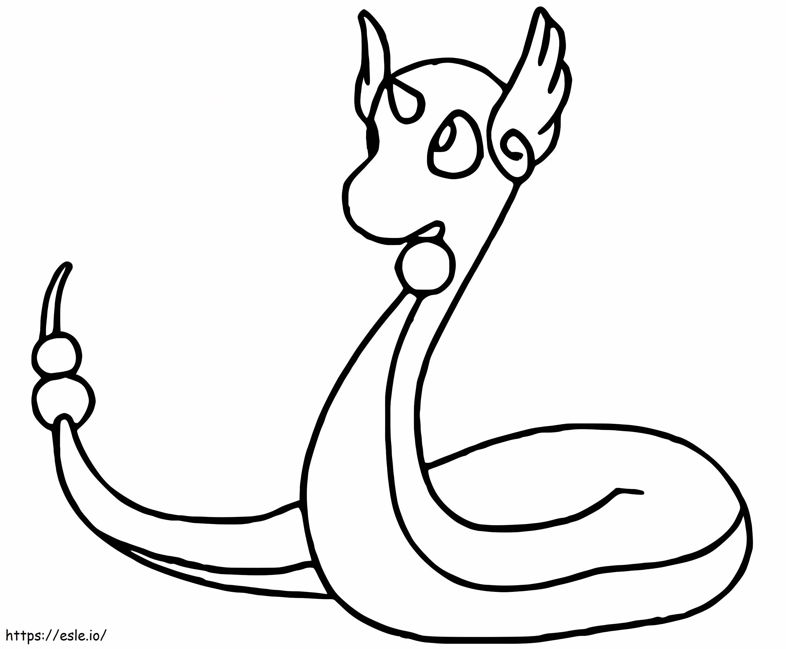 Lovely Dragonair Coloring Page - Free Printable PDF