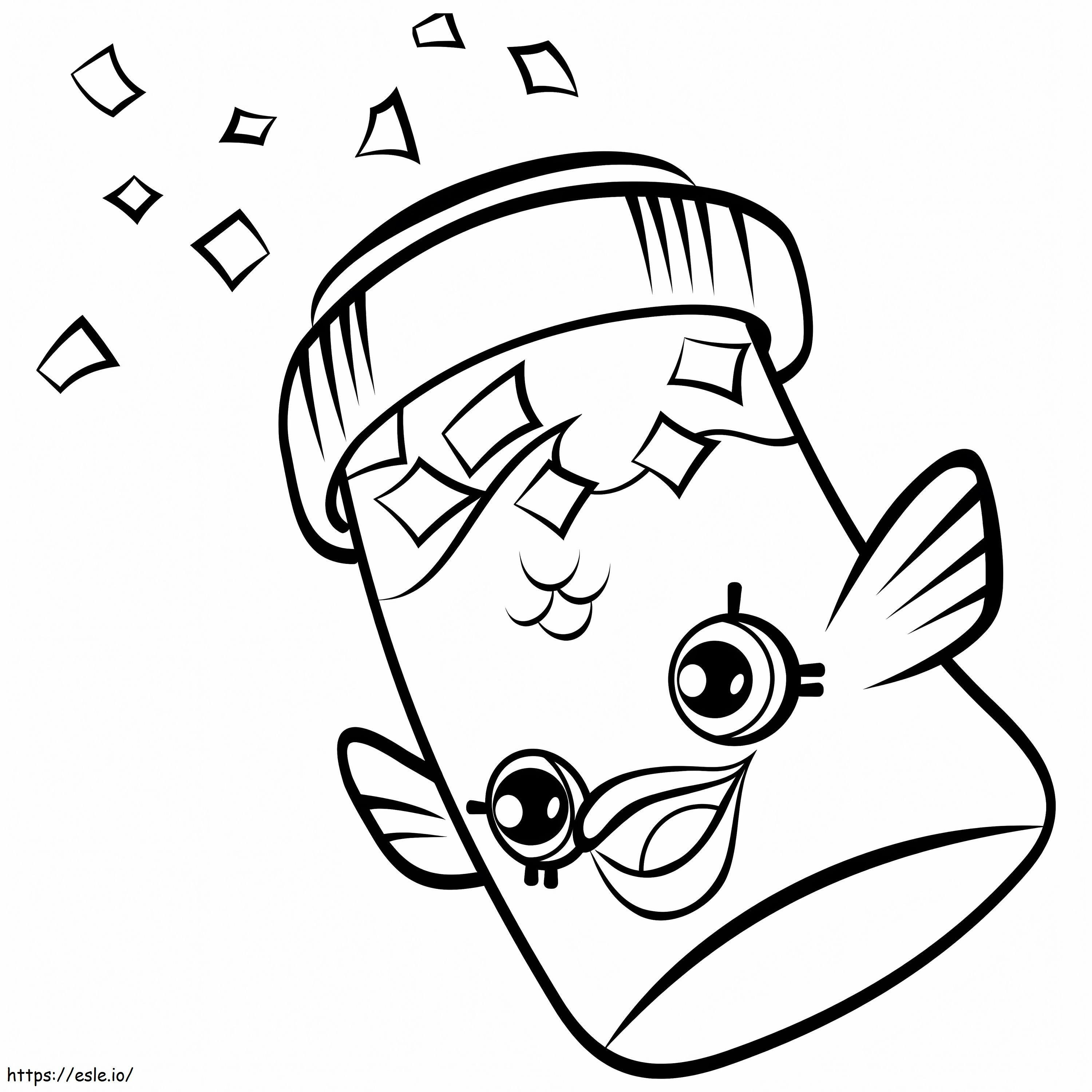 Coloriage Flocons de poisson Jake Shopkin à imprimer dessin