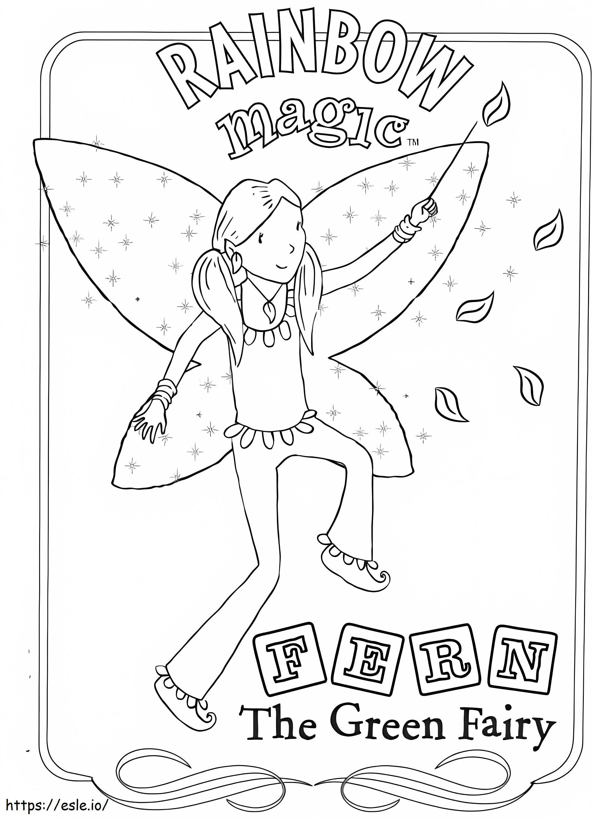 Fern The Green Fairy coloring page
