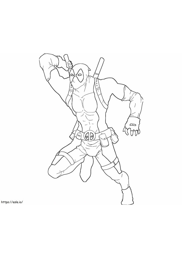 Deadpool Imagens Grátis para colorir