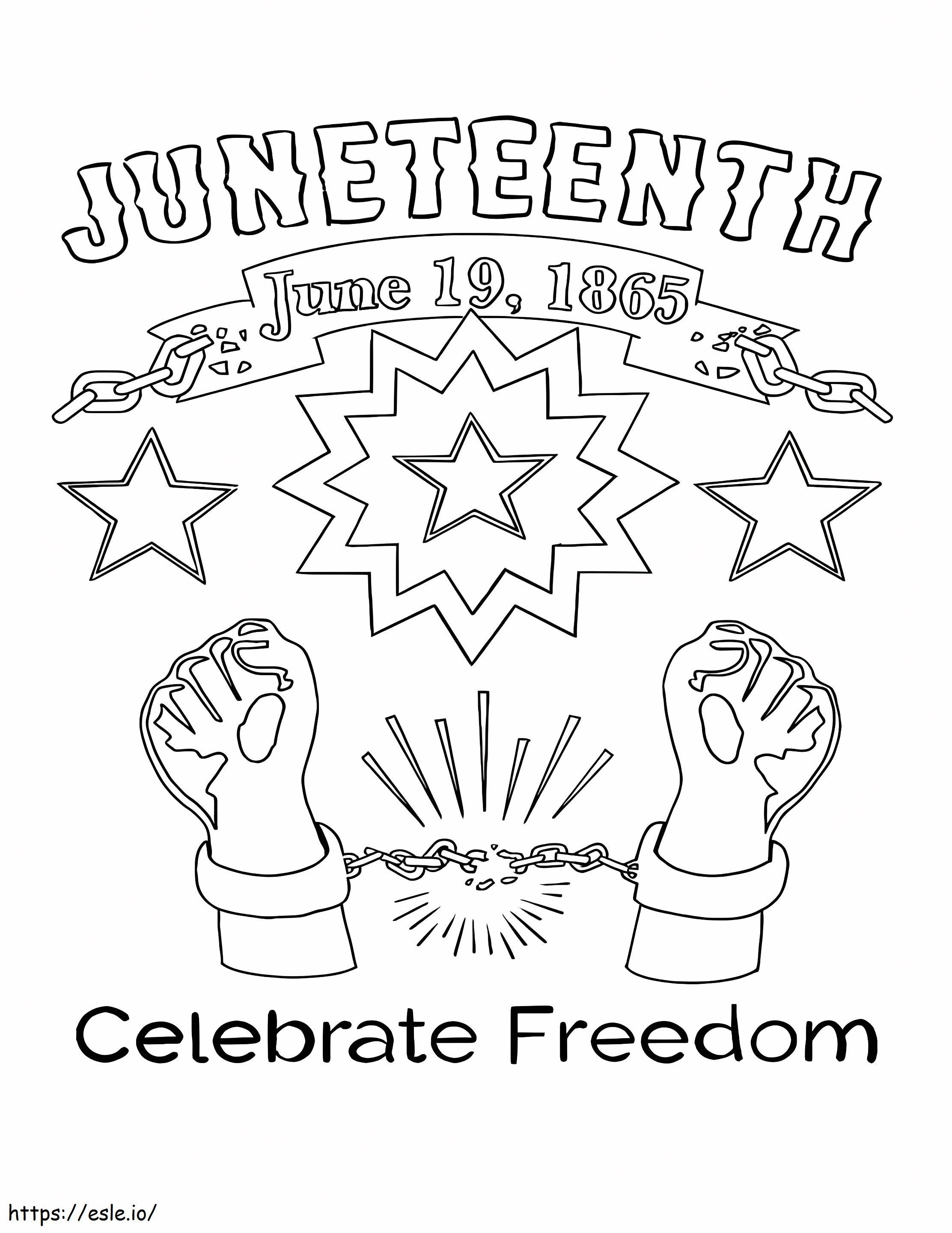 Juneteenth Day coloring page