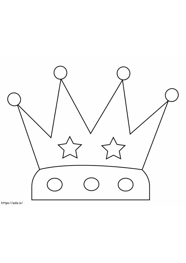 Kroon Met Sterren kleurplaat