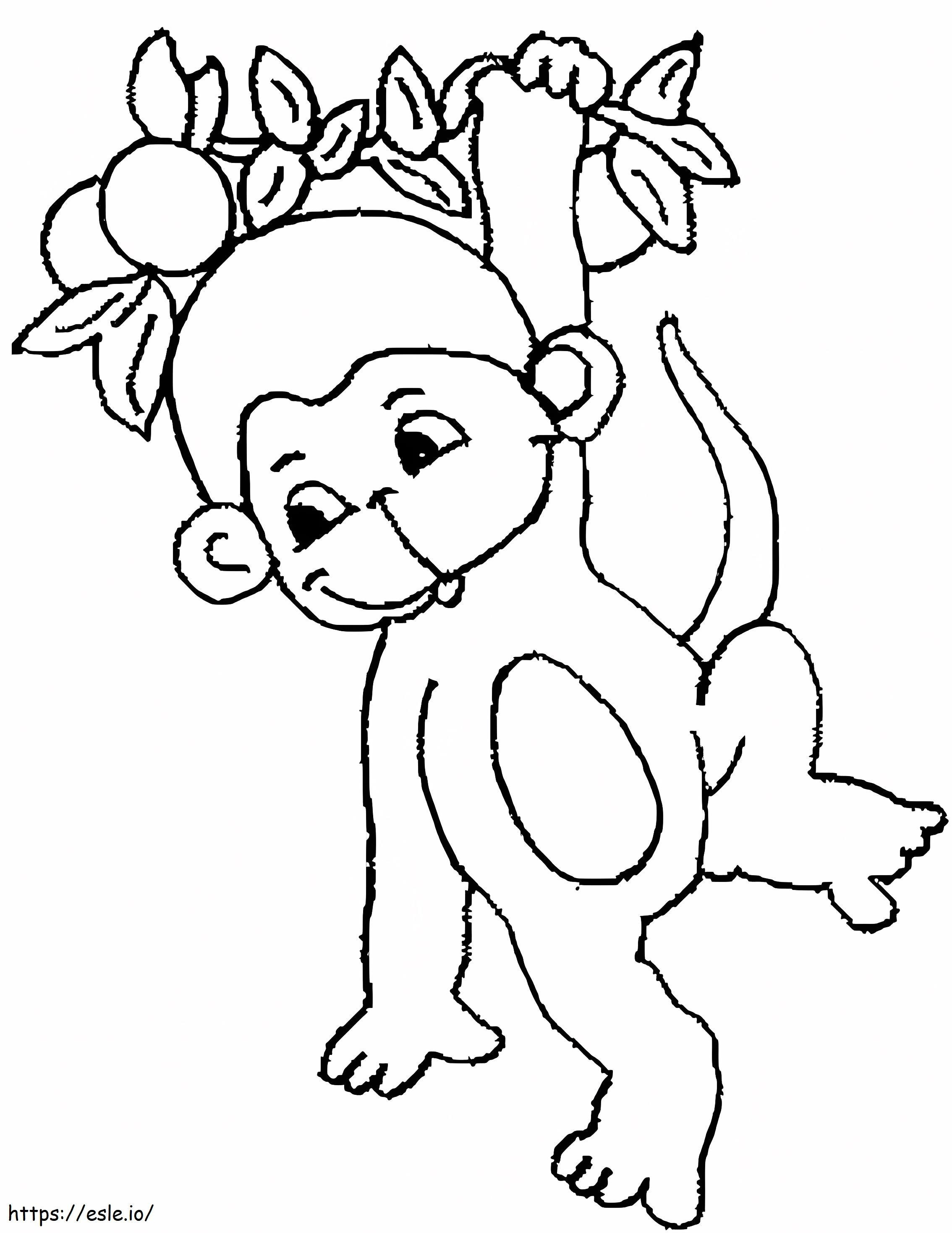 Monkey To Print coloring page