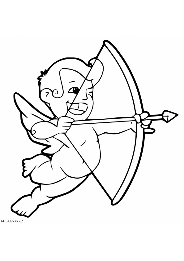 Printable Cupid coloring page