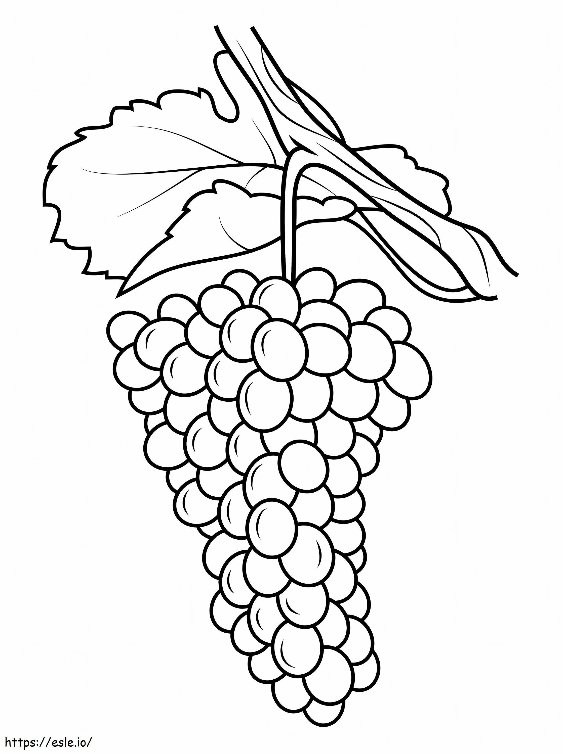Amazing Grapes coloring page