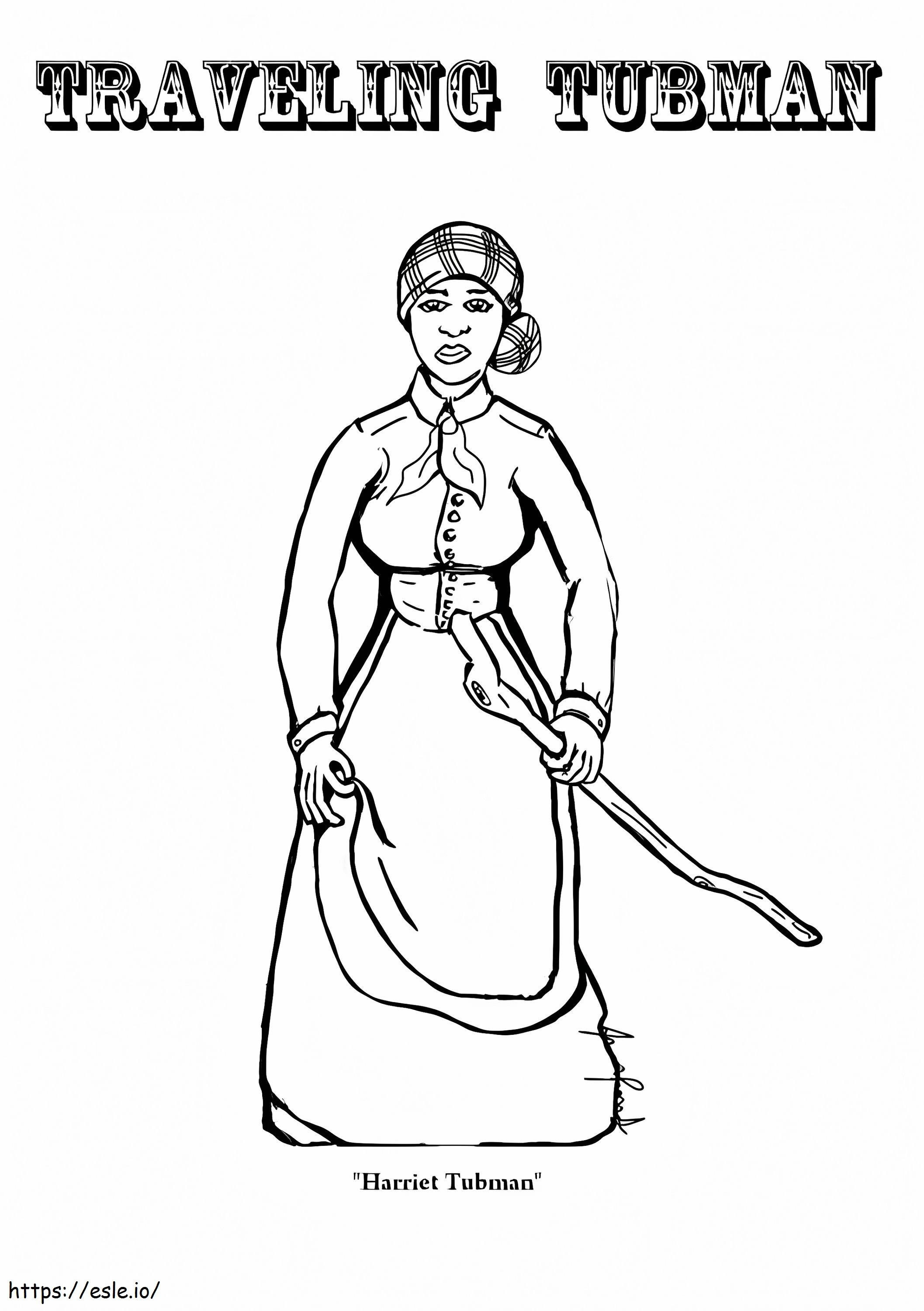 Harriet Tubman 4 coloring page