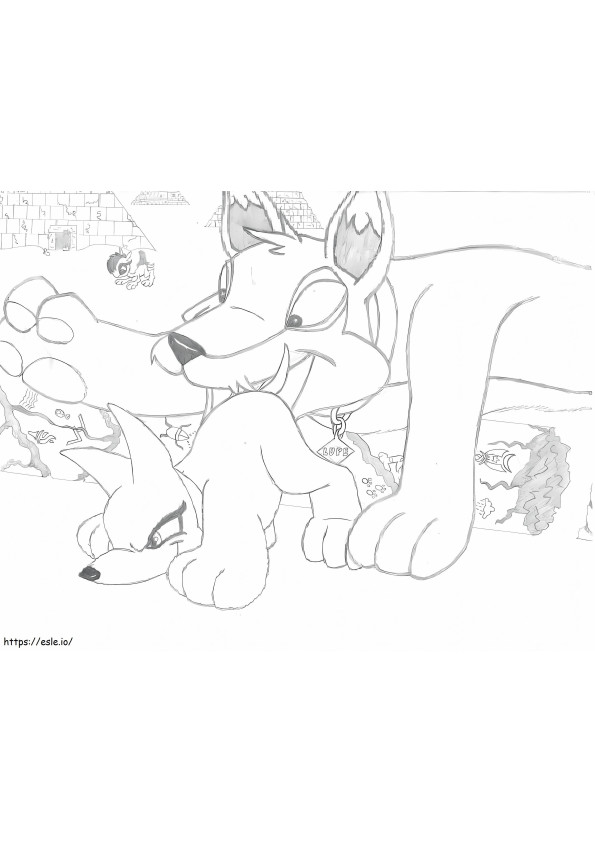 Free Neopets coloring page