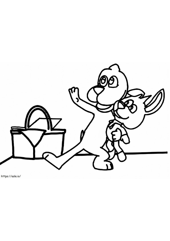 Go Dog Go 1 coloring page