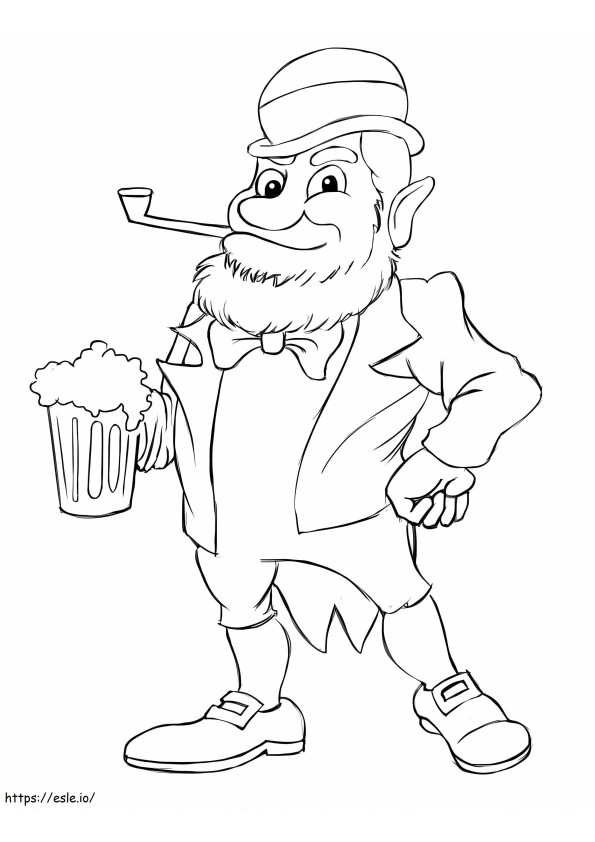 Kobold mit Bier ausmalbilder