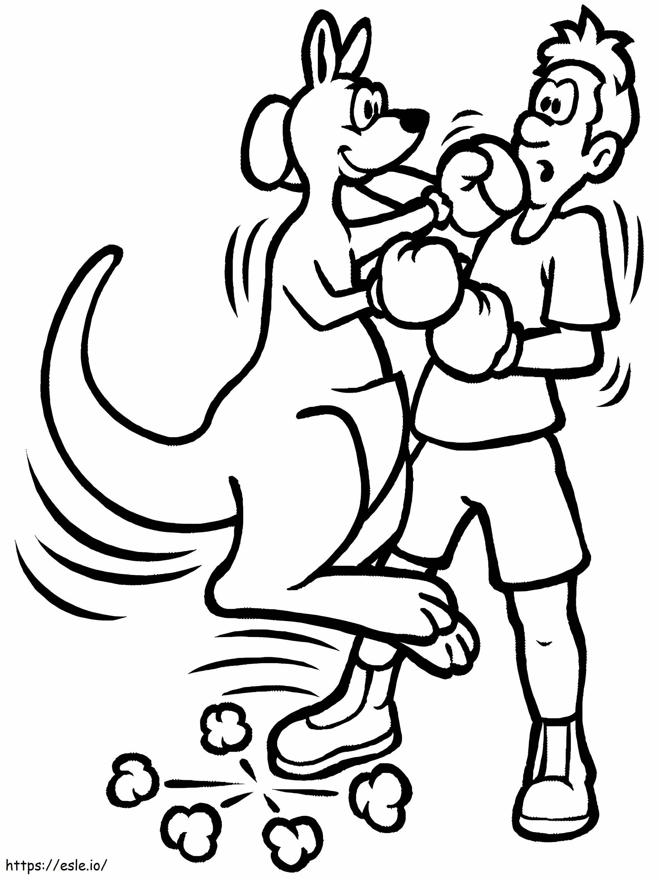 Coloriage  Sports de boxe à imprimer dessin