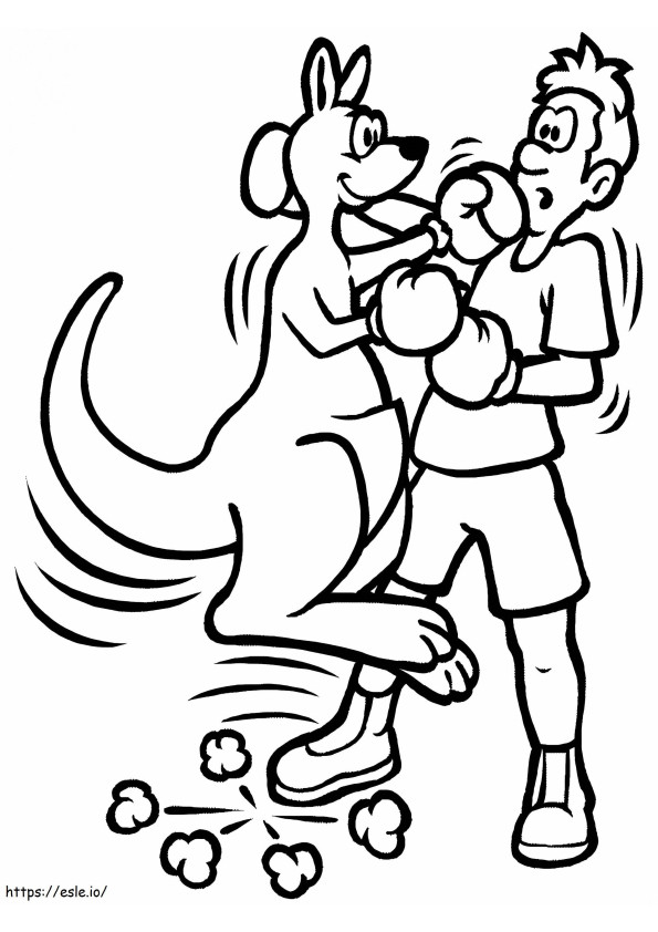 Boxing Sports coloring page