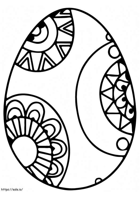 Graceful Easter Egg coloring page