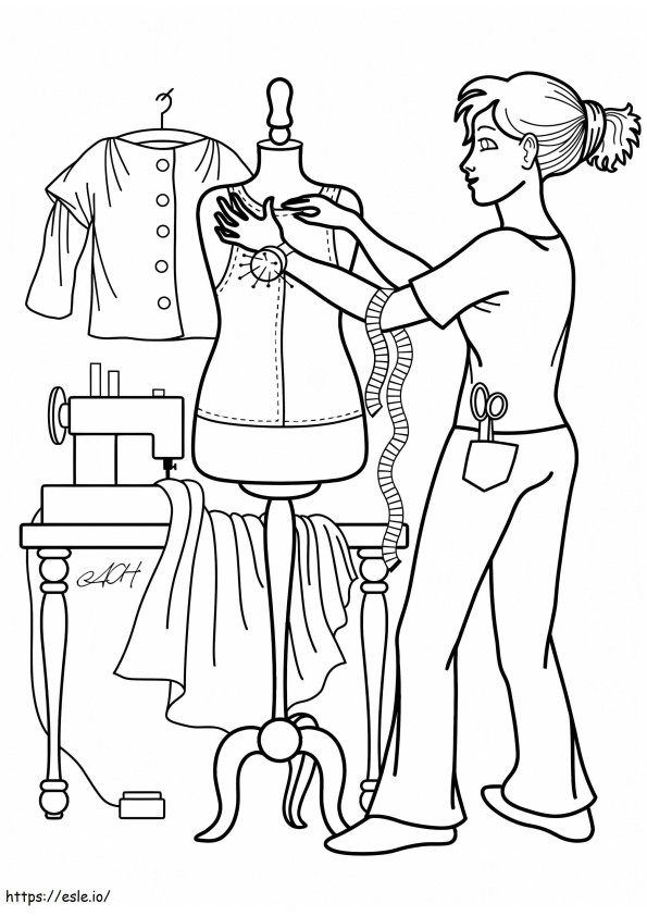 Tailor 8 coloring page