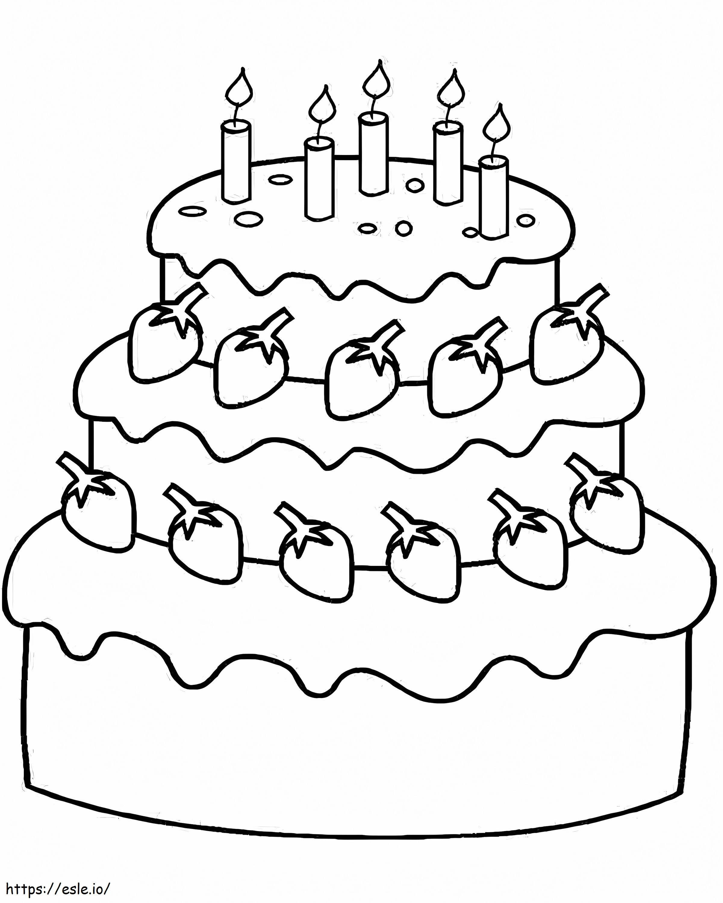  Torta Di Compleanno Gratuita Torta Di Compleanno Stampabile Gratuita Per Bambini Pagine Torta Di Compleanno Da Colorare Gratuite da colorare