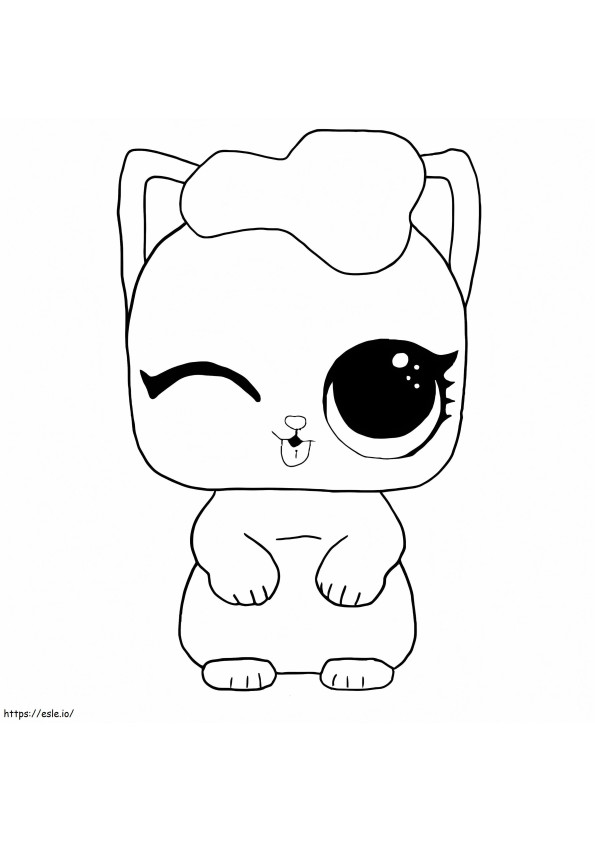 The Kitten Lol Pets coloring page