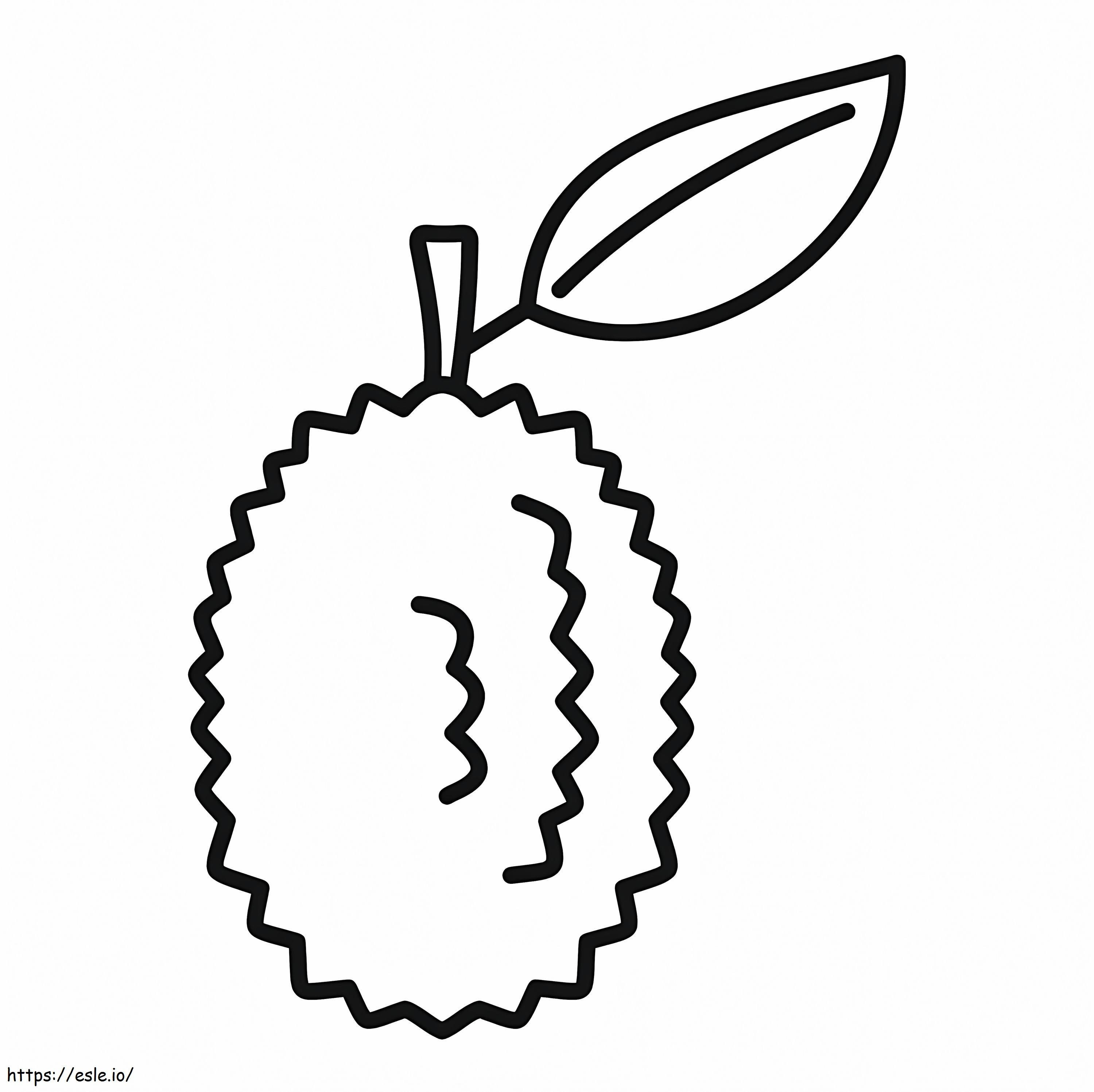 Durian Drawing coloring page