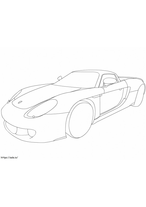 Porsche Carrera Gt coloring page